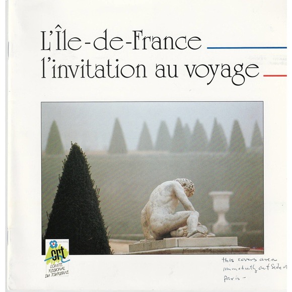 CRT Other - Rare L'Ile-de-France l'invitation au voyage crt French Art Book